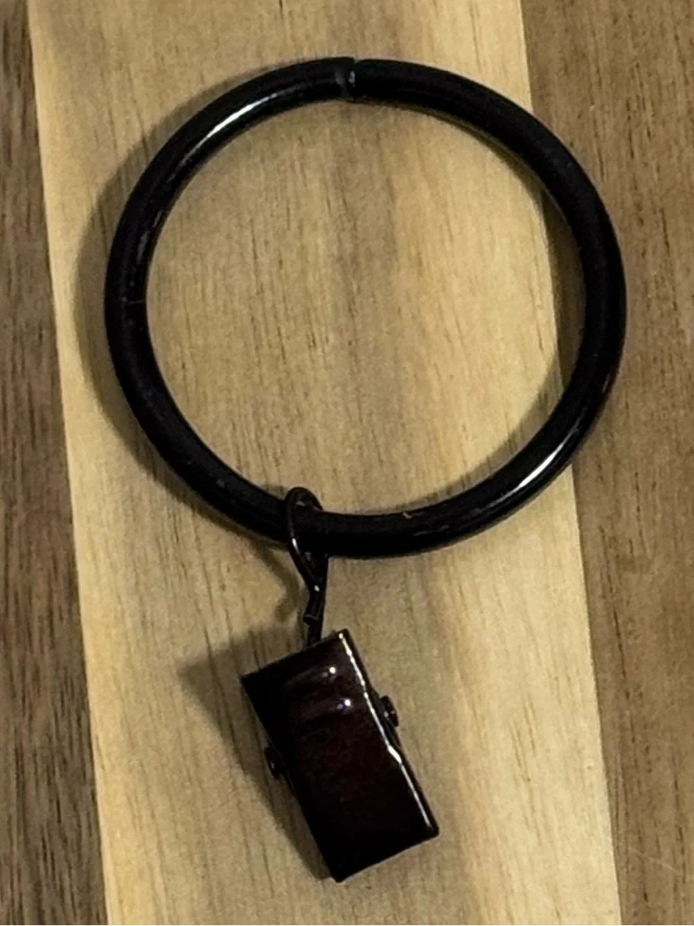 Threshold Oil Rubbed Bronze Curtain Clip Rings Set of 14 Drape Hardware Like New